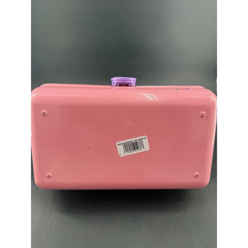 Vintage Caboodles Color Collisions Makeup Case Teal Pink Purple 5626 USA Mirror